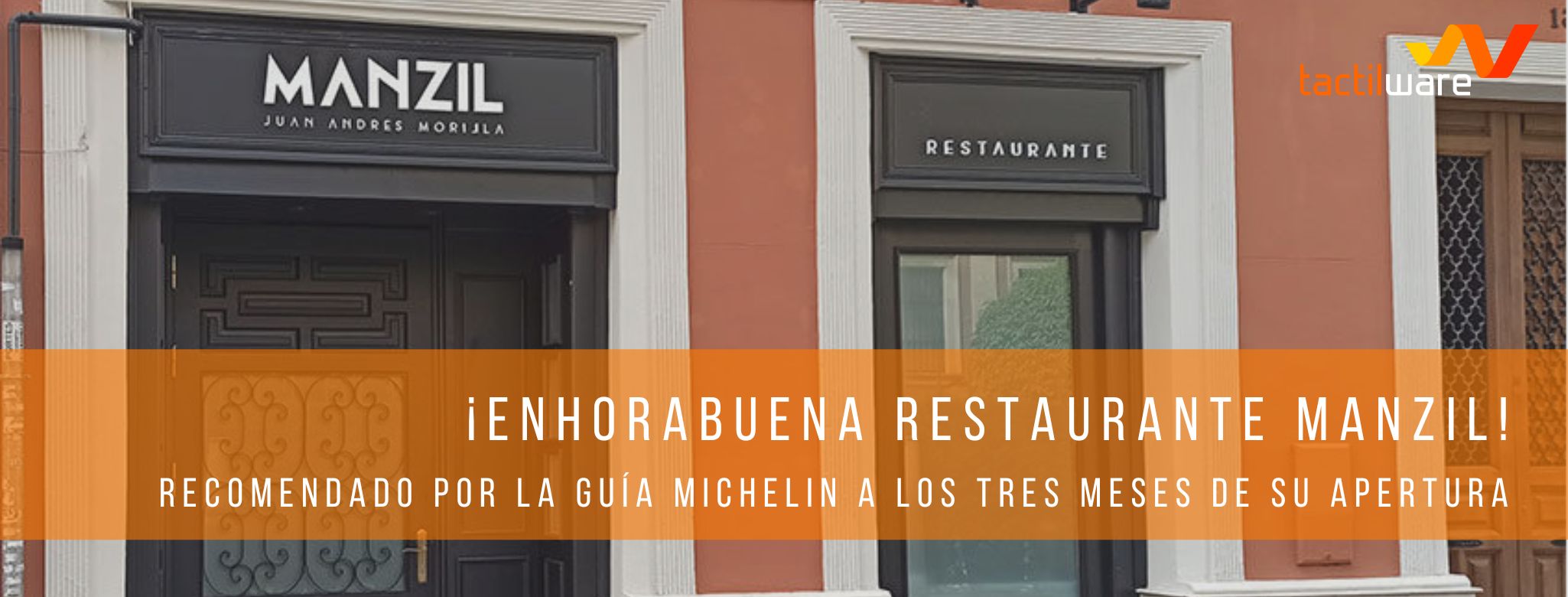 ¡Enhorabuena RESTAURANTE MANZIL por ser recomendado por la Guía Michelin a los tres meses de su apertura!